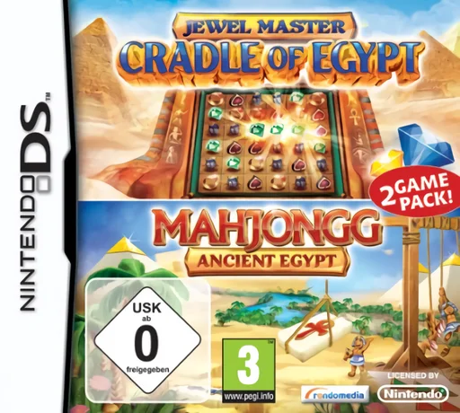 2 Games in 1 – Jewel Master – Cradle of Egypt + Mahjongg – Ancient Egypt