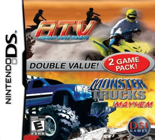 2 Games on 1 Card – Monster Trucks Mayhem & ATV – Thunder Ridge Riders